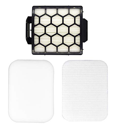 Dttery 4 Foam + Felt, 2 Hepa Filters Kit Replacement For Shark Navigator Pet Pro Zu60, Zu62, Pet Plus Nv251, Nv255, Swivel Pro Nv150, Nv151 Upright Vacuum, Part 1238Ft60 1239Ft60 #TOP1