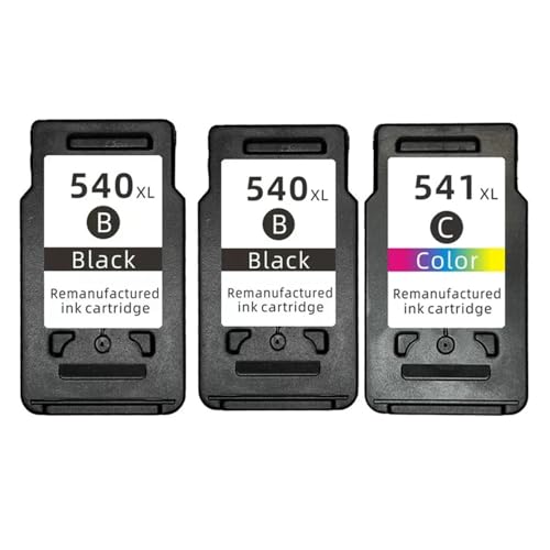 Cartouche d'encre PG-540 CL-541 XL pack de 3 pour imprimantes Canon Pixma MG3550 et MG4250