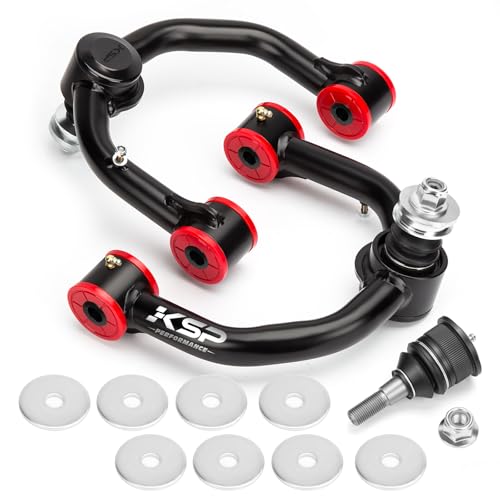 Image of KSP 2-4 inch Upper Control Arms for Tacoma Runner 1995-2003 Old Model,Front Control Arm with Flexible Ball Joint for Toyota N180 Prerunner,Adjuatable Aftermarket Arm Replace for Stock fixed Suspension Arm