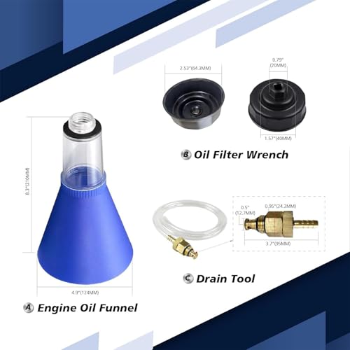 Kit de modificación de enchufe TUCHNEL con manguera de drenaje para vaciado de motor 5