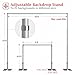 EMART 10x10ft Heavy Duty Backdrop Stand Kit, Adjustable Pipe and Drape Photo Booth Frame for Wedding, Party, Christmas, Birthday Decorations