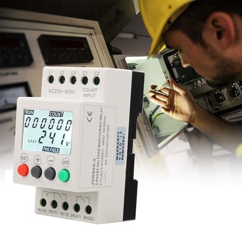 Relé de Proteção de Sequência de Monitoramento de Tensão Trifásico JVR800-2 Com Recursos de Protetor