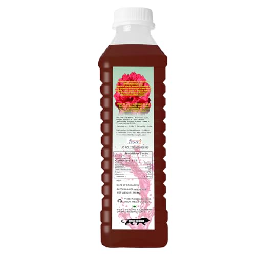 Mountain Bawarchi Buransh Squash Drink | Himalayan Rhododendron Juice Concentrate | Refreshing Rhododendron Juice | Ready to Serve | 750ml (Pack of 2)