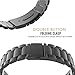 Anrir Stainless Steel Watch Band for Garmin Vivoactive 3, Forerunner 645/245, Galaxy Watch 42mm/40mm/44mm, Galaxy Watch Active 2, Galaxy Watch 3 41mm - Black