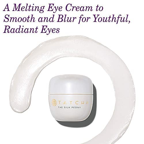 TATCHA The Silk Peony Melting Eye Cream: Hydration with Line-Smoothing Liquid Silk for Youthful Radiant Eyes, 15 ml | 0.5 oz