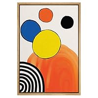 SIGNWIN Framed Canvas Wall Art Colorful Geometry Painting Canvas Prints Home Artwork Decoration for Living Room,Bedroom - 16