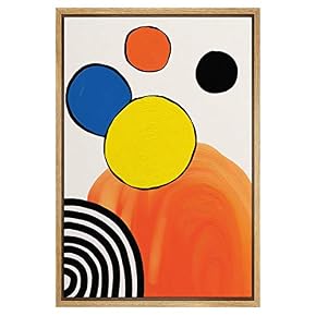 SIGNWIN Framed Canvas Wall Art Colorful Geometry Painting...