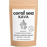 Kava Powder Noble Kava Kava Root Drink Vanuatu Traditional Grind Tea Calming Uplifting Heady Strong Natural Bitter Flavor Volcano Island's Secret 8oz