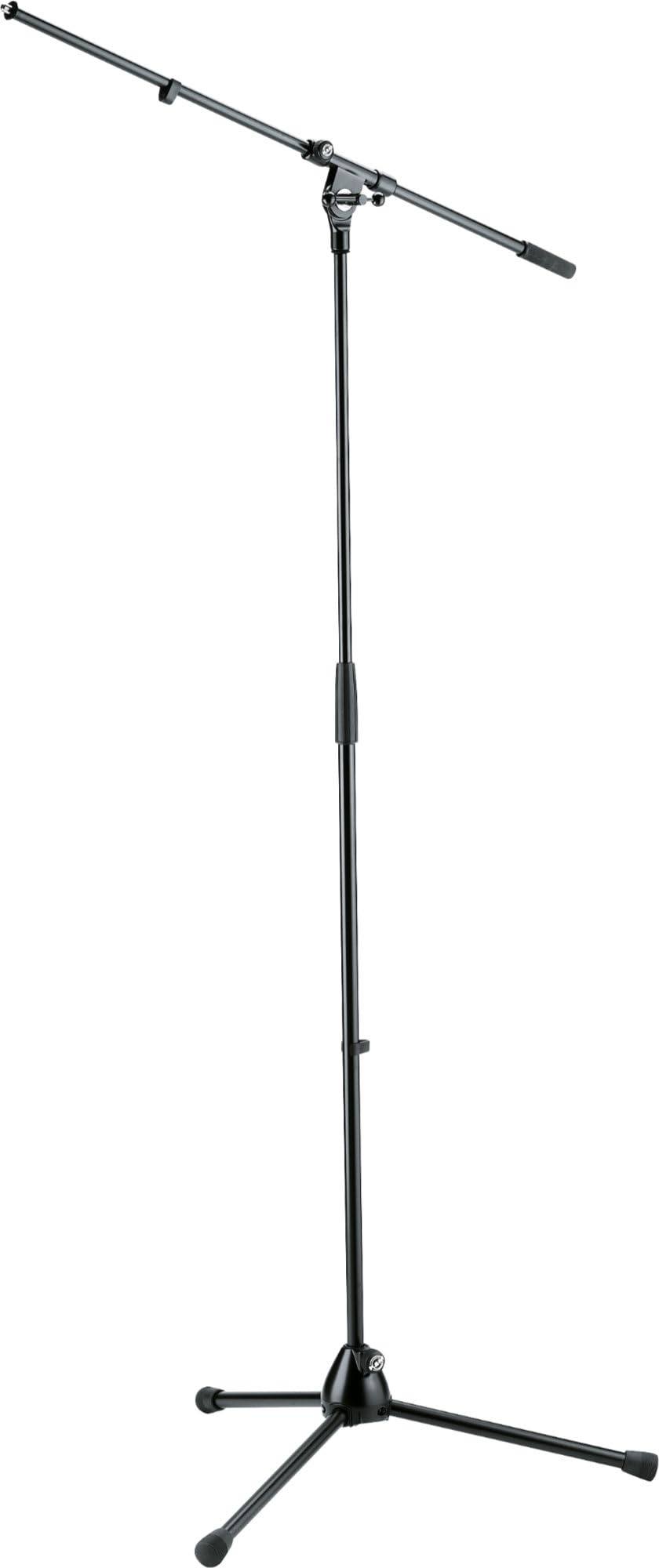 K&M 210/2 - Soporte para micrófono (incluye funda para micrófono), color negro