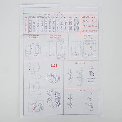Kadimendium Motor Starter Magnético para Motor Eléctrico Control Motor Interruptor Motor de Arranque para Fase Única y 3 Fases 23 a 32A miniatura 7