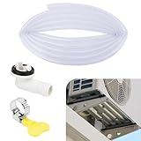 Dormercy 10Ft Air Conditioner Drain Hose, 3/5 inch Leakproof AC Drain Hose Kit, Replacement for Universal Mini-Split Unit, Window Air Conditioner Unit Parts, Hose Connector and Clamp
