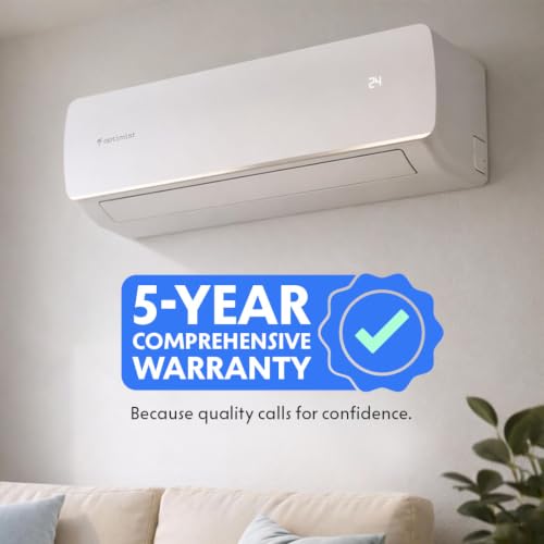 Image of Optimist 1.39 Ton New 5 Star Rated (ISEER 6.05), Wi-Fi Inverter Split AC | Proven Cooling at 50C | Turbo+ Fastest Cooling | Smart App with Gas Level Indicator(OU: SUHC48ZV, IU: SEHC48ZV)