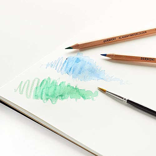 Derwent Academy Watercolour Pencils Tin (Set of 24), Multi-Coloured, Multi