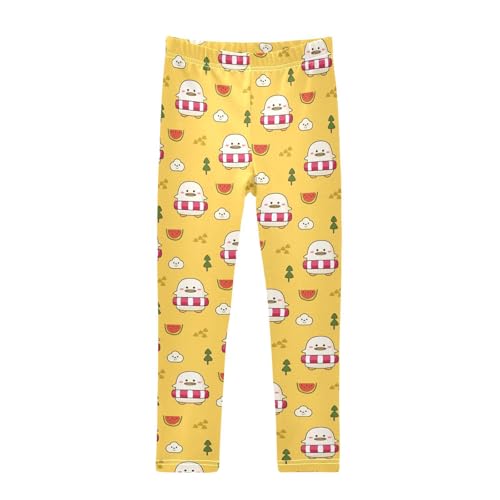 Girls Leggings Duck and Swimming Ring Toddler Girls Clothes Leggings for Girls Toddler Girls Leggings 3-4T