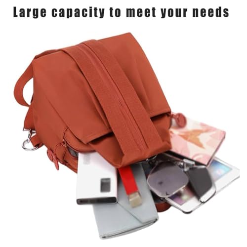 Waterproof 2-Way Commuter Bag, Large Capacity Oxford Convertible Shoulder/Crossbody Bag, Anti-Theft Travel Tote2