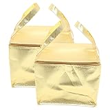 COLLBATH 2 Stück Isolierte Einkaufstaschen für Lebensmittel Zusammenklappbare Thermotasche mit Reißverschluss Stabiler Transport von Warmen Speisen für Einkäufe Catering