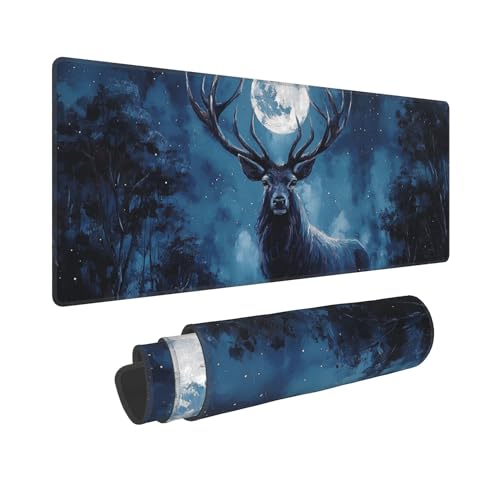 Tapis de souris de jeu avec finitions soignées bords cousus durables et surface XL