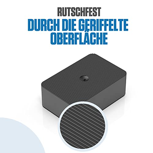 Bauhandel24 - Unterlegplatten Kunststoff 60x40mm 20mm, 50 Stück, Distanzplatten, Abstandshalter, Ausgleichsplatten, Unterlegklötze