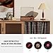 Record Player for Vinyl with 2 Build-in Speakers LP Vinyl Players Belt-Driven Vintage Turntables 3 Speed 3 Size, Wireless Bluetooth Playback, AUX-in, RCA Out, Headphone, Auto Stop Orange
