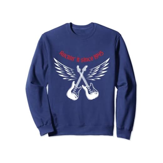 Guitarra eléctrica metal rock guitarrista cumpleaños 1945 Sudadera