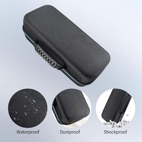 Estuche rígido para proyector compatible con HY300, HY300 Pro y HY320, fabricado en EVA con bolsillo interior con cremallera miniatura 5