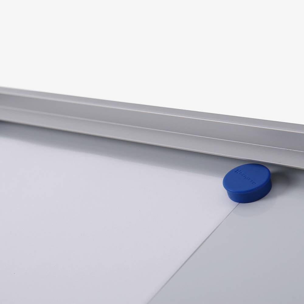 Schaukasten innen 8x DIN A4 | stabil & abschließbar | Infokasten mit SAN-Glasfront | magnetische Rückwand, beschreibbar | ideal für Innenbereich & Wandmontage