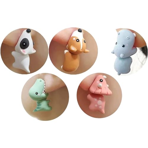 Ulobey Cute Animal Bite Ear Studs Earring - Fashion 3D Polymer Clay for Girls Women - Simple Cartoon Soft Pottery Ear Studs Decors - Creatives Gifts Accessories2