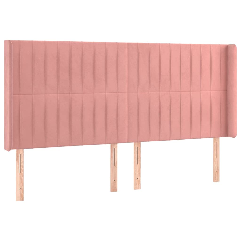 Testiera a LED rosa, 203 x 16 x 118/128 cm, in velluto imbottito, regolabile in altezza, con illuminazione ritagliabile, per camera da letto, comodo angolo lettura