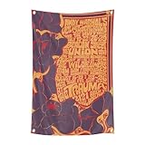 FaLkiN Rock Velvet Tapestries Underground Tapestry With 4 Brass Grommets For Home Gym Decorating Family Fade Resistant, Colourful