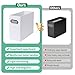 Tcbelosion Collapsible File Organizer Box with Handle, Filing Organizer for Home or Office, Small Portable File Box(1 Pack, White)