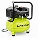 HASIENDA 6 Gallon Portable Pancake Air Compressor, 150 PSI Max, Oil-Free, with Long-Life Brushless Motor for Tire Inflation, Nailing, Painting (with 4-Piece Tool Bundle)