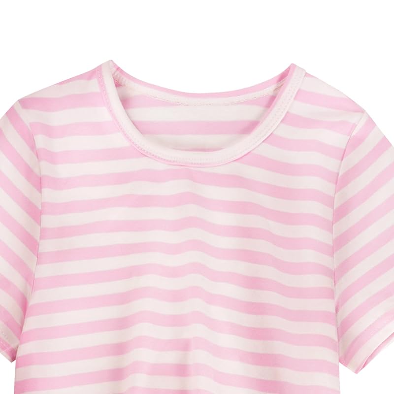 Image of Girls Cotton Dress 3T to Size 10 Princess Dresses Kids Playwear Soft Outfit Toddler Home wear