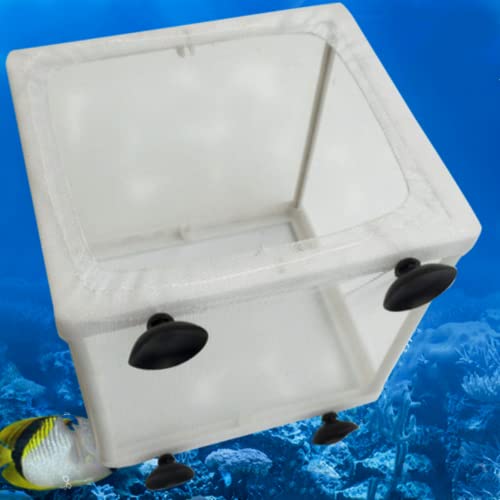 2Pcs Large Size Fish Tank Breeder Net,Nylon Mesh Fish Fry Hatchery Breeder Box Separation Net Incubator Mesh, With Suction Cup #TOP4
