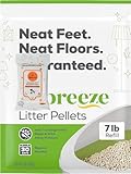 Tidy Cats Breeze - Pellets de arena para gatos, recambio de 7 libras con toallitas Aurora Pet
