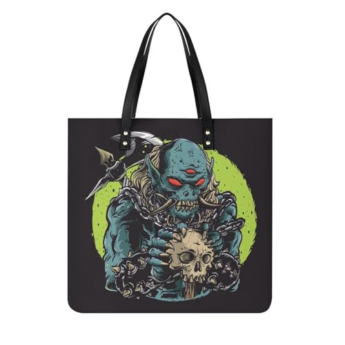 Sac à main crâne abstrait femmes grand volume ultra résistant pour le voyage 39x39cm