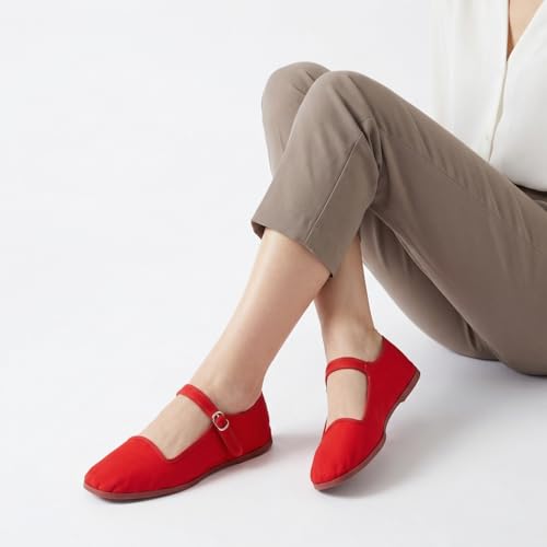 Image of Womens Classic China Flats, Casual China Doll Shoes, Cotton Mary Janes, Chinese Tai Chi Shoes