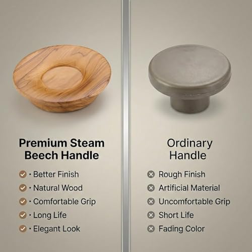 Image of Teak Wood Main Door Handle /Wardrobe Handle /Wooden Handle for Main Door Pull Handle (8 Inch) Natural Wood Finish-| 3 Years Warranty |