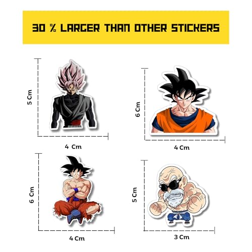 Image of Goku Sticker Pack of 25 Stickers Perfect for Laptops /Mobile /Guitar etc. (Goku)