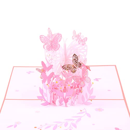 Noa Home Deco 3D - Biglietto di auguri pop up, motivo: farfalla,...