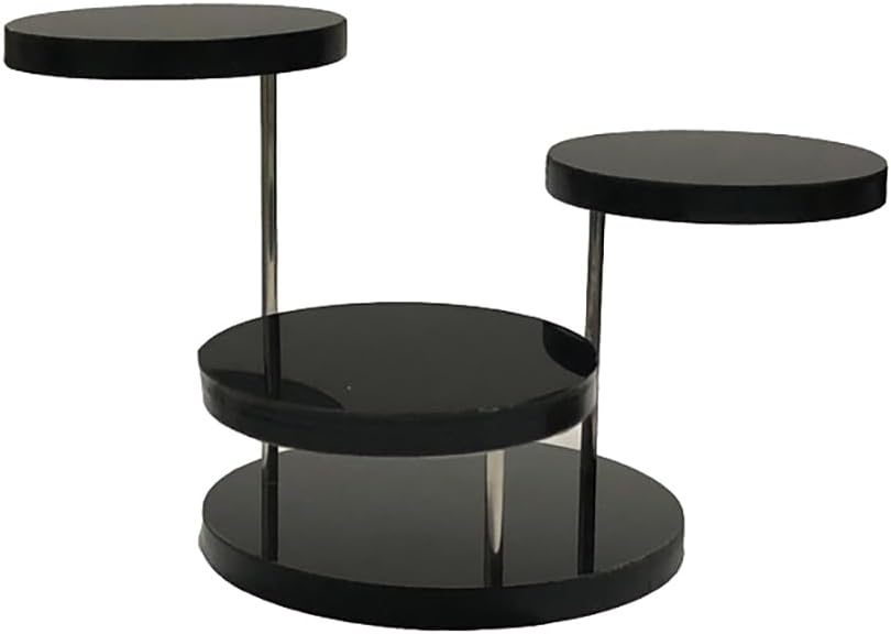 UUYYEO Mini Acrylic Display Riser Stands 3 Tier Round Ring