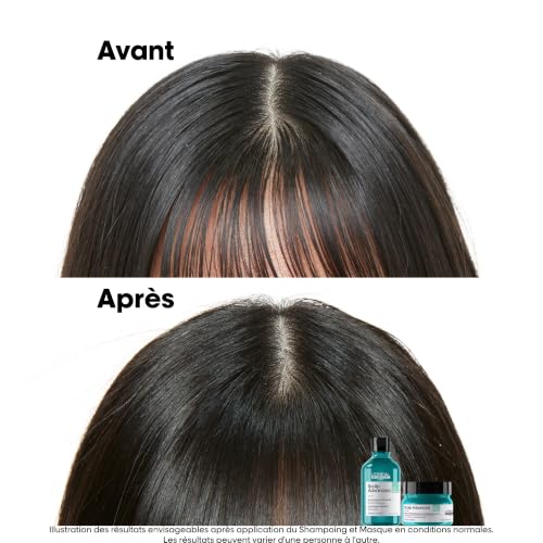 L'OREAL PROFESSIONNEL - Shampoing & Masque Argile 2-en-1 Purifiant Scalp Advanced - Homme & Femme - -78 % de Sébum Sur le Cuir Chevelu - Pour Cheveux Gras - Sans Silicone - 250 ml