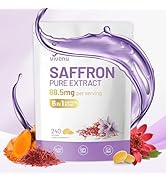 Saffron Supplements Softgels, Saffron Extract Capsules Supports Eyes Health, Energy, Mood, Immuni...