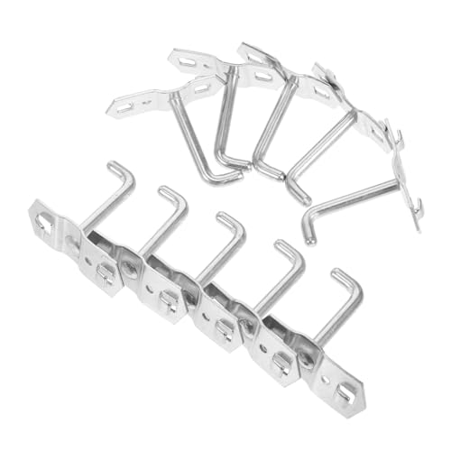 MAGICLULU 10 piezas Ganchos para Tablero Perforado de Resistente para Colgar Herramientas y Organizar Garaje Accesorios de Almacenaje Versátiles para Pared y Taller