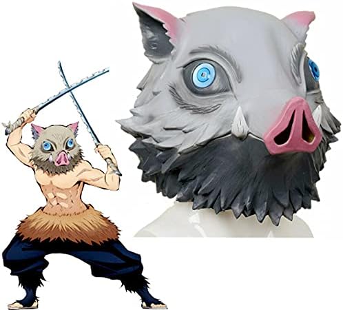 Amazon Com Cafele Demon Slayer Kimetsu No Yaiba Mask Hashibira Inosuke Pig Mask Anime Halloween Cosplay For Adult Hashibira Inosuke Mask Clothing Shoes Jewelry