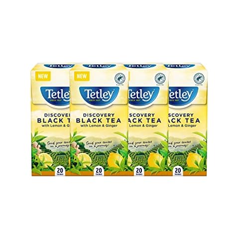 Tetley Discovery Kenyan Black Tea with Lemon and Ginger Cover