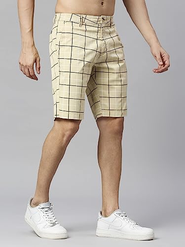 Image of Thomas Scott Men's | Solid | Chino Shorts | Regular Fit | Cotton Elastane | Above Knee | Casual Short
