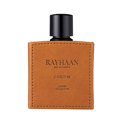 Rayhaan Corium Leather Collection for Men Eau de Parfum Spray, 3.4 Ounce