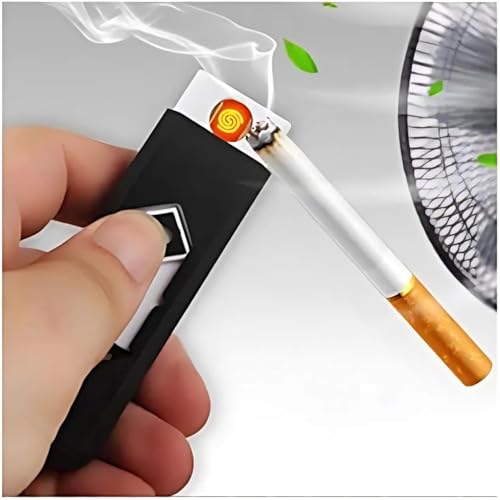 Drumstone (๐๐ฉ๐๐๐ข๐๐ฅ ๐๐ ๐๐๐๐ซ๐ฌ ๐๐๐ซ๐ซ๐๐ง๐ญ๐ฒ) USB Rechargeable Windproof Cigarette Lighter โ Flameless Electronic Pocket Lighter for Travel, Office & Outdoor Use โ Portable, - Image 6
