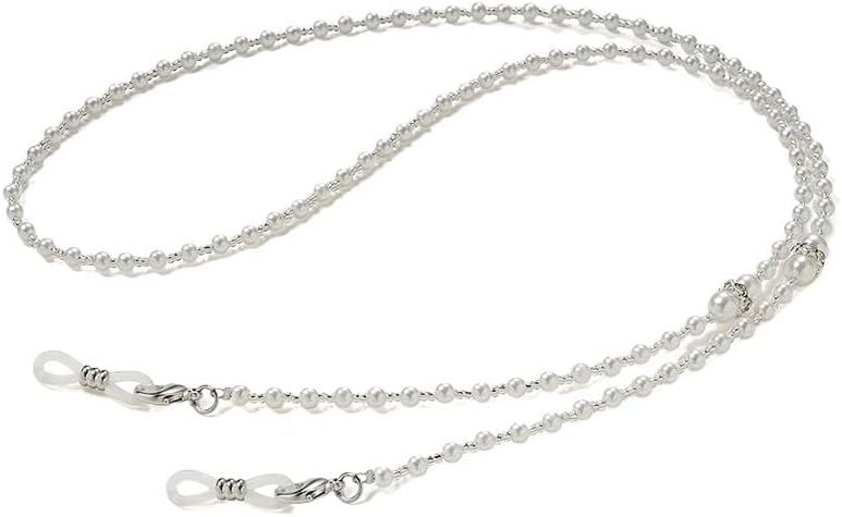 Eyeglass Chain Mask Rope Sunglasses Hanging Bead String For Reading Glasses Shell Round Stone