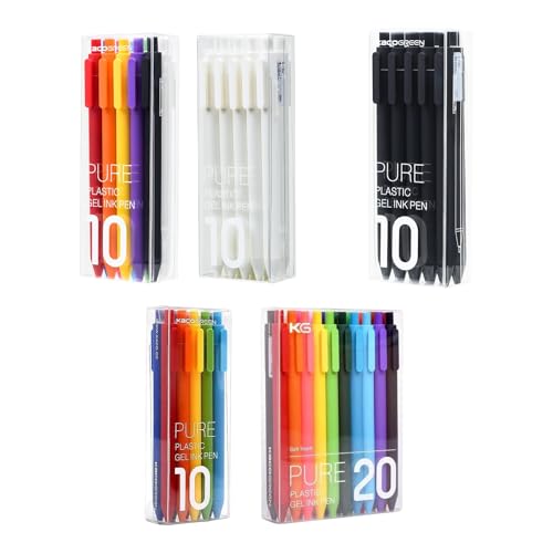 10/20 bolígrafos gel retráctiles punta 0.5mm miniatura 6